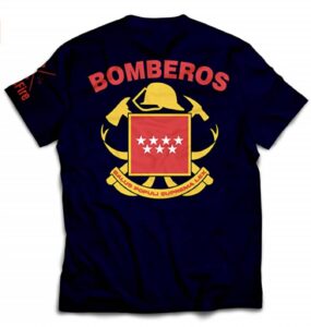 Camiseta de Bombero de Madrid con Escudo Oficial
