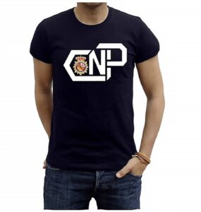 Piel Cabrera Camiseta policia Nacional