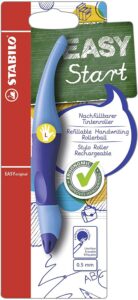 Rollerball ergonómico STABILO EASYoriginal START - Cuerpo azul - Modelo para ZURDOS