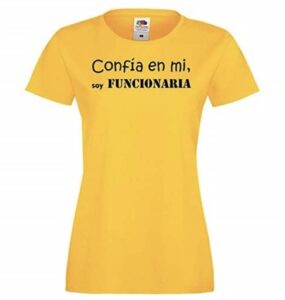 camiseta divertida soy funcionaria