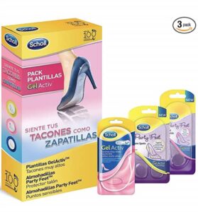 Scholl Gel Activ pack de 3 plantillas para tacones